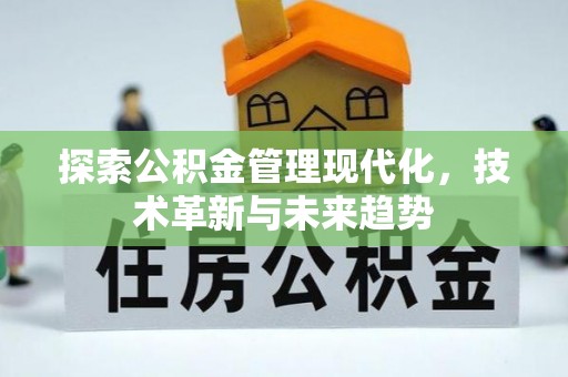 岳池探索公积金管理现代化，技术革新与未来趋势