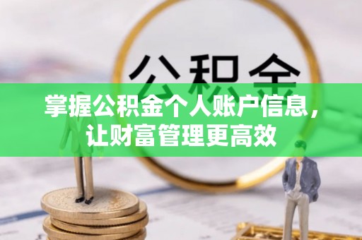 岳池掌握公积金个人账户信息，让财富管理更高效