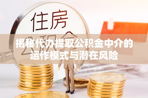 岳池揭秘代办提取公积金中介的运作模式与潜在风险
