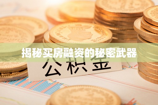 岳池揭秘买房融资的秘密武器