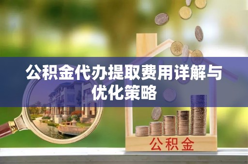 岳池公积金代办提取费用详解与优化策略