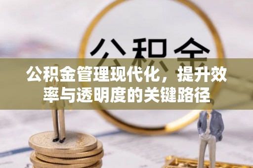 岳池公积金管理现代化，提升效率与透明度的关键路径