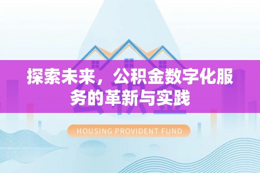 岳池探索未来，公积金数字化服务的革新与实践