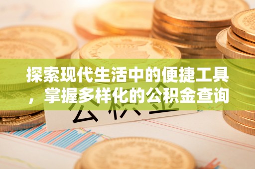 岳池探索现代生活中的便捷工具，掌握多样化的公积金查询方式
