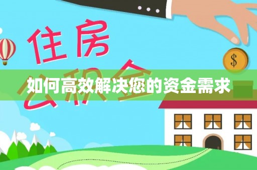 岳池如何高效解决您的资金需求