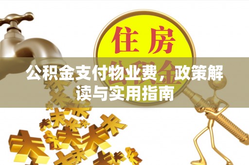 岳池公积金支付物业费，政策解读与实用指南